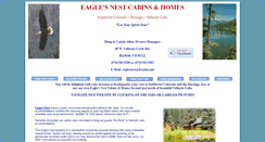 Desktop Screenshot of eaglesnestcabinsandhomes.com